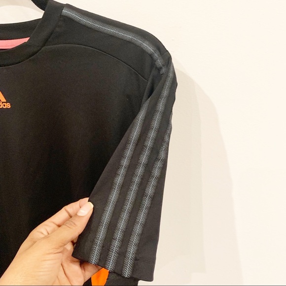 Adidas Climacool | Short Sleeve Black Orange Shirt - Picture 3 of 5